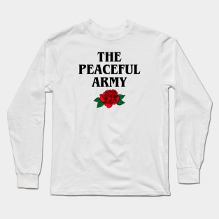 The Peaceful Army // Black Long Sleeve T-Shirt